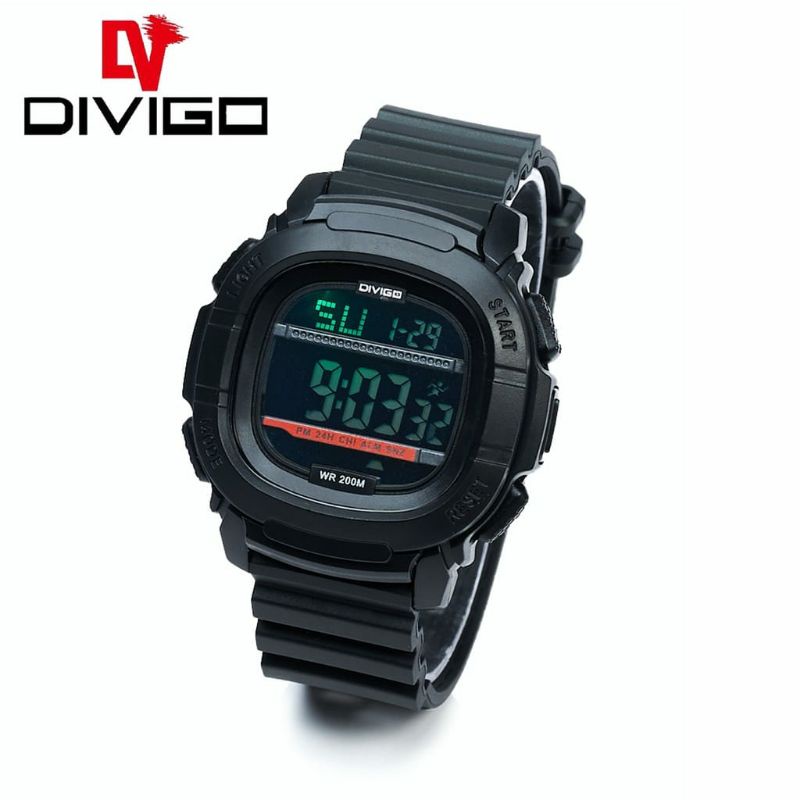 Divigo 3616 Kasual Terlaris Digital Led Jam Tangan Original