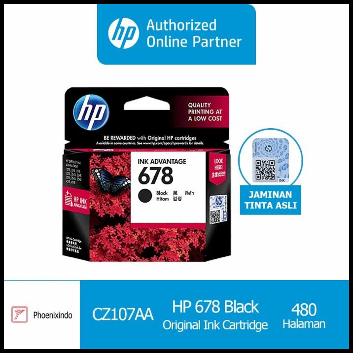 Tinta Hp 678 Black Hp678 Hp678B 678B Original Ink Advantage Cartridge