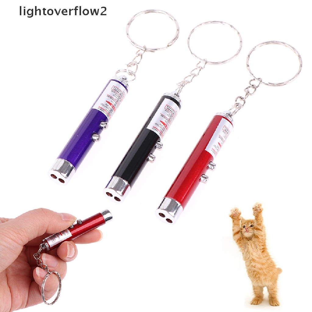 (lightoverflow2) Mainan Interaktif Pena Laser LED Untuk Kucing (ID)