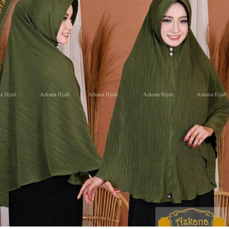Yadni Hijab Plisket Ped Jumbo Syar'i Jilbab Jersey XL Cantik Model Baru Terkini Khimar Jumbo  Khimar