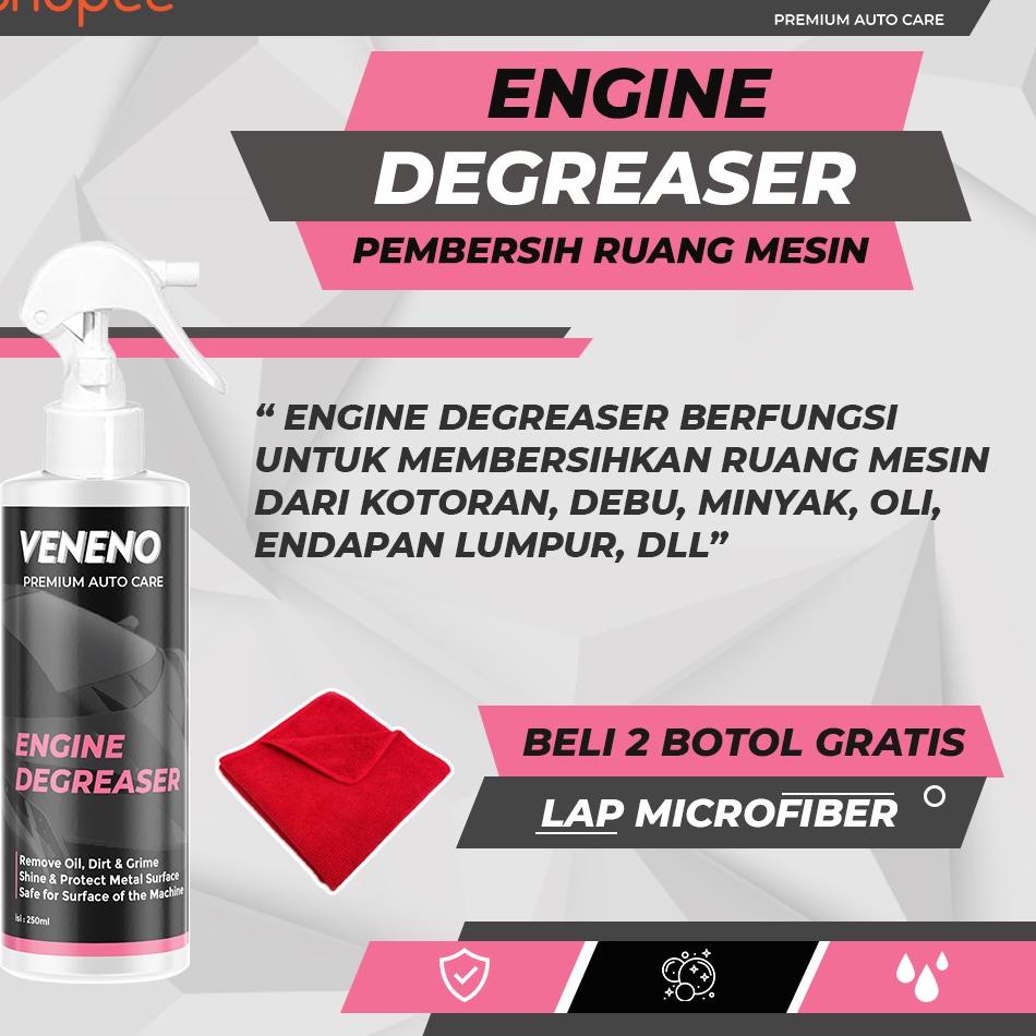 NEW ARRIVAL Veneno Engine Degreaser - Pembersih Ruang Mesin, Pembersih Sisa Oli dan Kerak Mobil & Mo