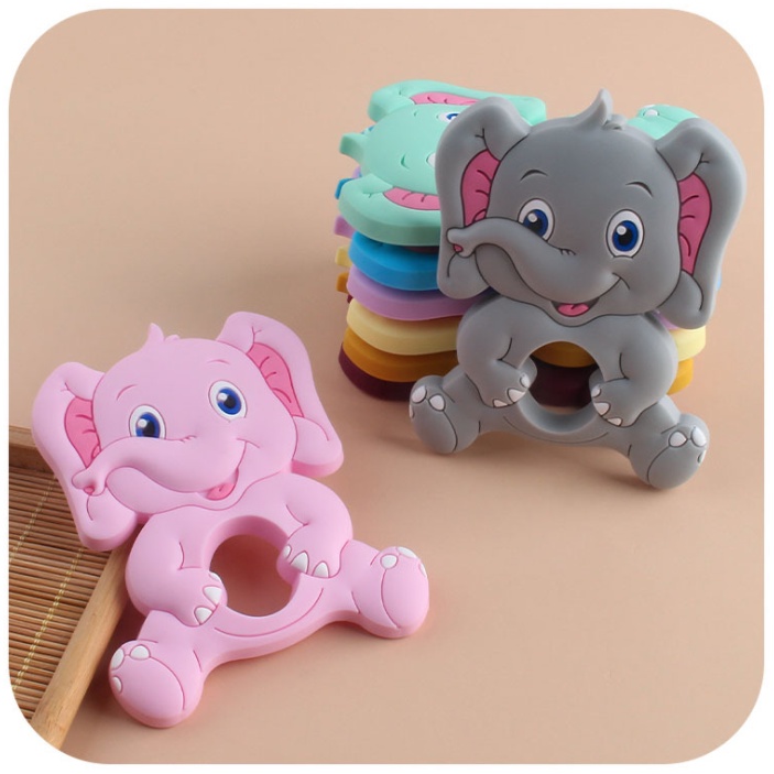 TC 9 GAJAH | TEETHER BABY MODEL GAJAH | GIGITAN BAYI TEETHER BENTUK GAJAH | MAINAN GIGITAN BAYI SILICONE BPA FREE | RUZAIN MALL