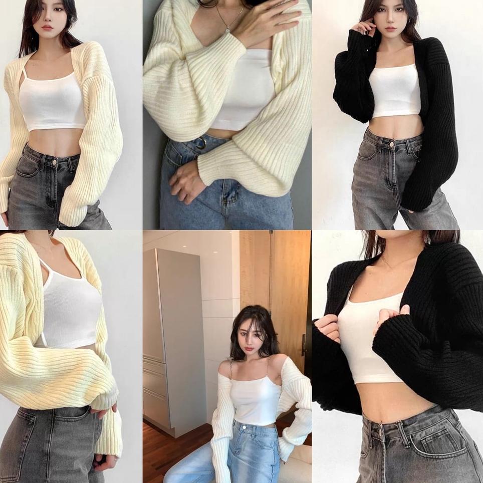 Special Price LIAM OVERSIZE CROP CARDIGAN/Bolero Rajut Wanita Liam Oversize Crop