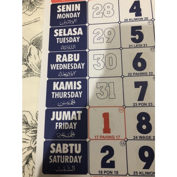 (MANYTHING) Kalender dinding tahun 2023  - Kalender murah