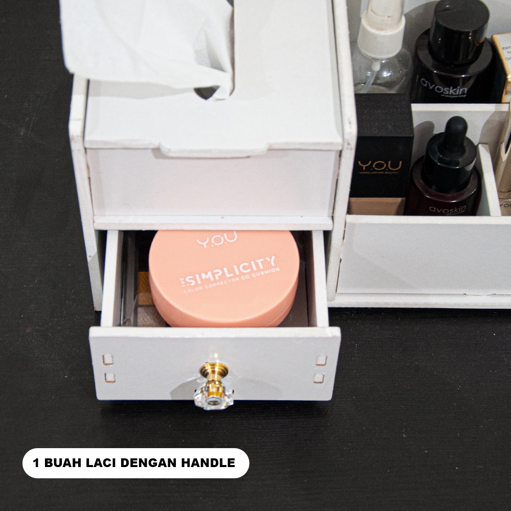 Rak Laci Kosmetik Tempat Skincare Make Up Serbaguna Decorative Storage - LC033