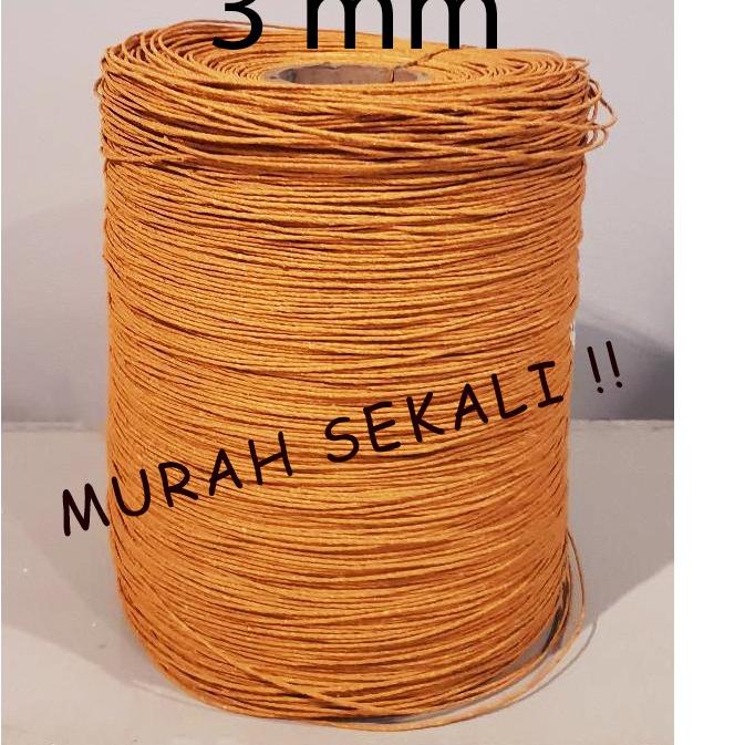 

Terjangkau향 tali kertas 3mm coklat samson kraft untuk industri paperbag pengrajin per 100 meter ~