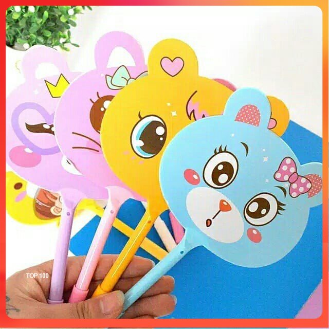 

[MDP] PULPEN KIPAS CAT ANIMAL CARTOON - BALLPOINT BOLPEN PENA KARTUN KUCING LUCU KARAKTER