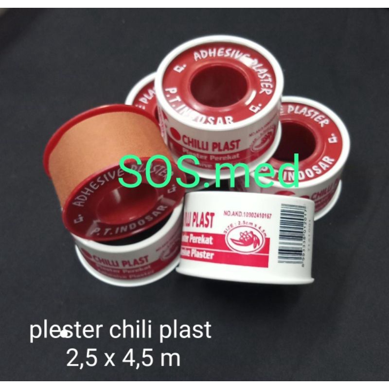 plester Coklat Chilli Plast Plester Luka 1/2 inc, 1 inc &amp; 2 inc