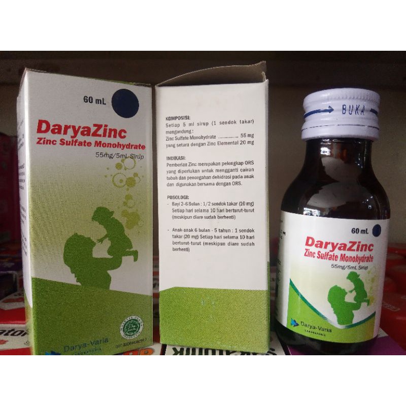 Jual Daryazinc Sirup 60ml Shopee Indonesia 7918