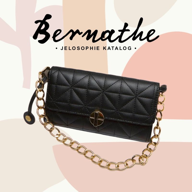 TAS BERNATHE BLACK RANTAI SOPHIE MARTIN PARIS PROMO BOWLER BAG