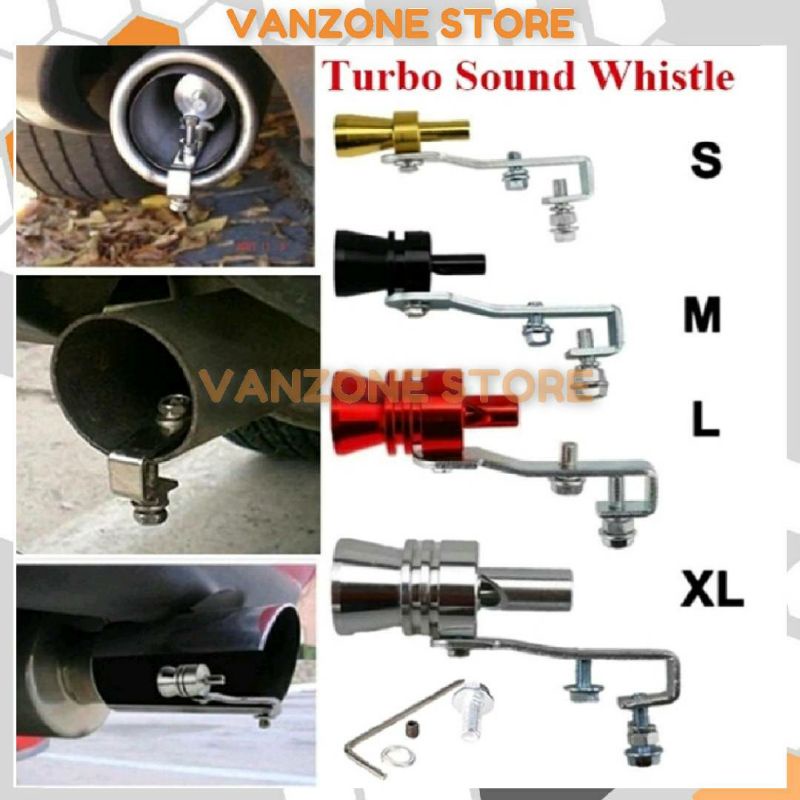 Suara Turbo Kenalpot Peluit Penyiul Aksesoris Knalpot Mobil Motor Whistler Exhaust