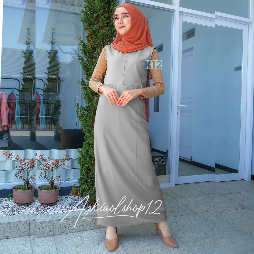 INNER SPAN DRESS GAMIS MAXI / SPAN INNER GAMIS TANPA LENGAN