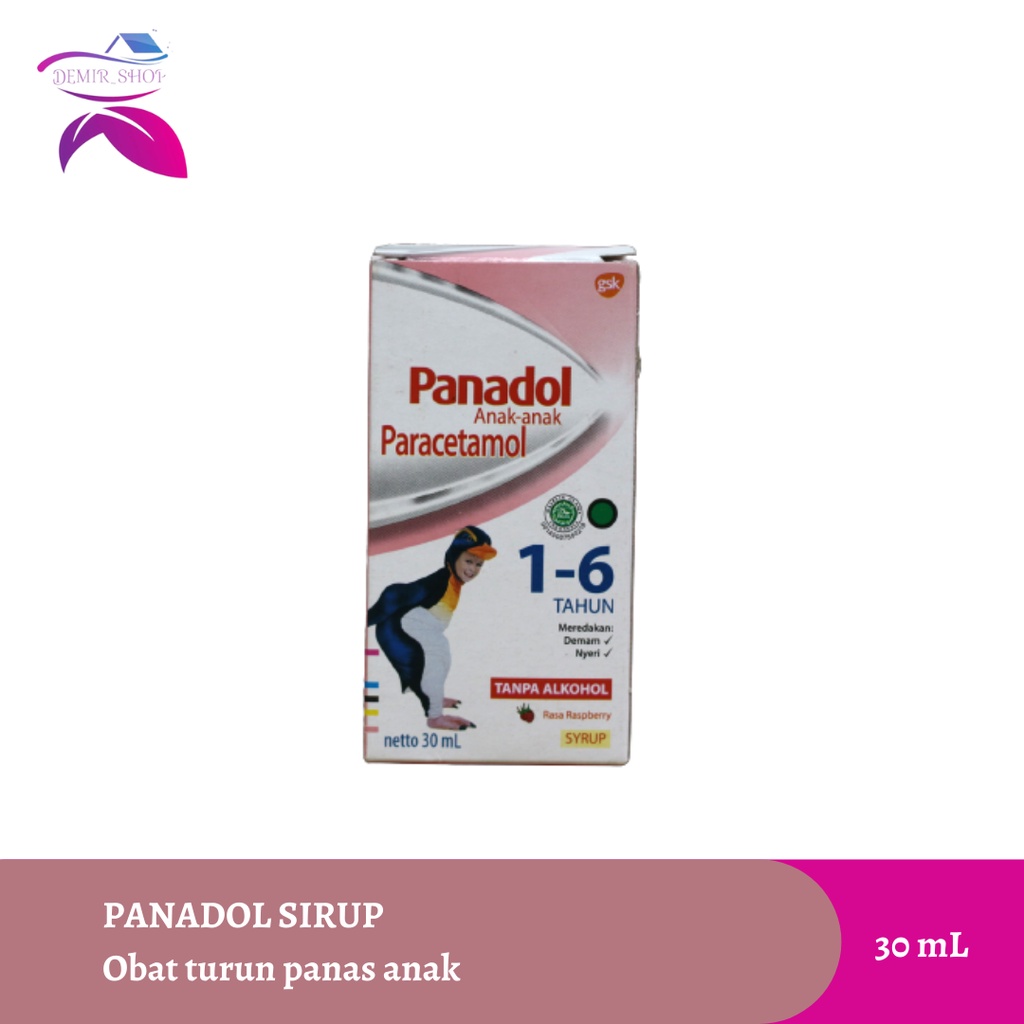 Panadol Sirup Anak Obat Penurun Panas &amp; Pereda Nyeri / Paracetamol Sirup