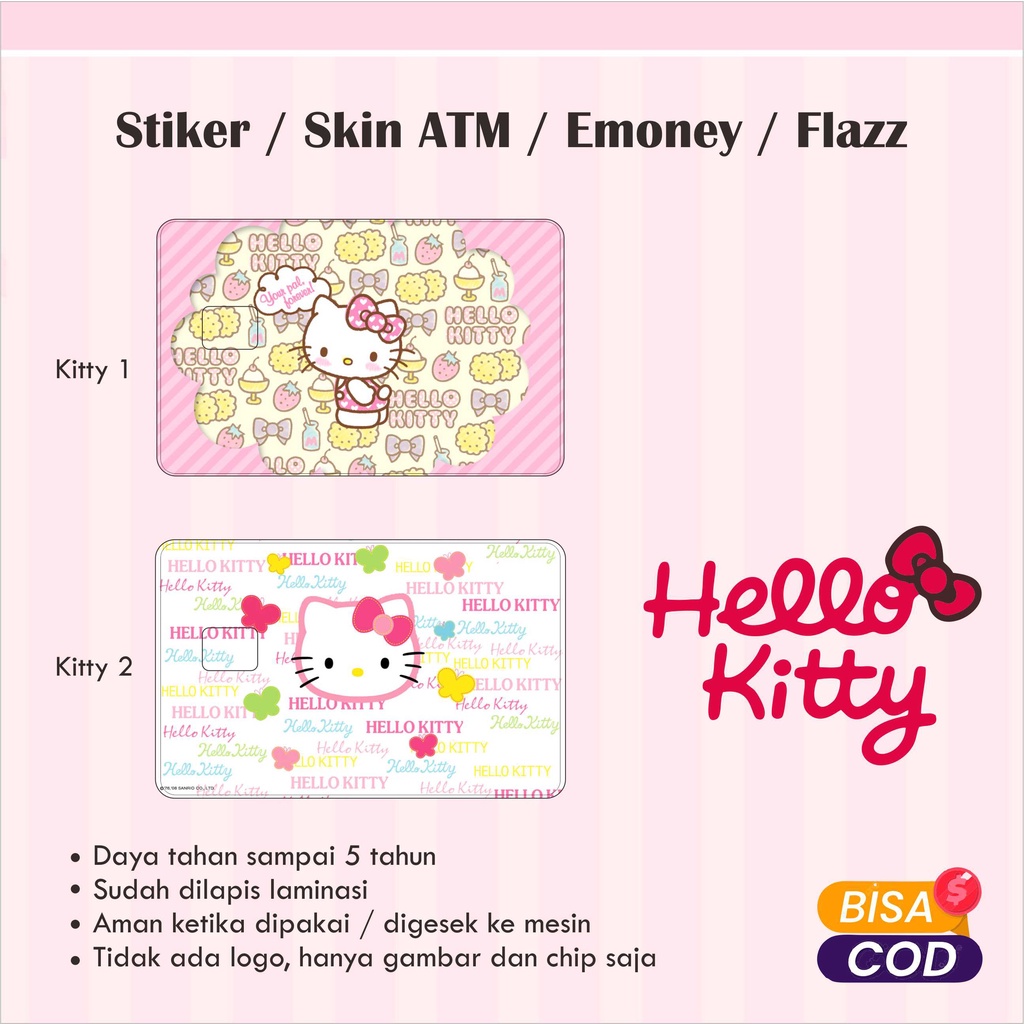 

Stiker / Garskin / Skin ATM Hello Kitty