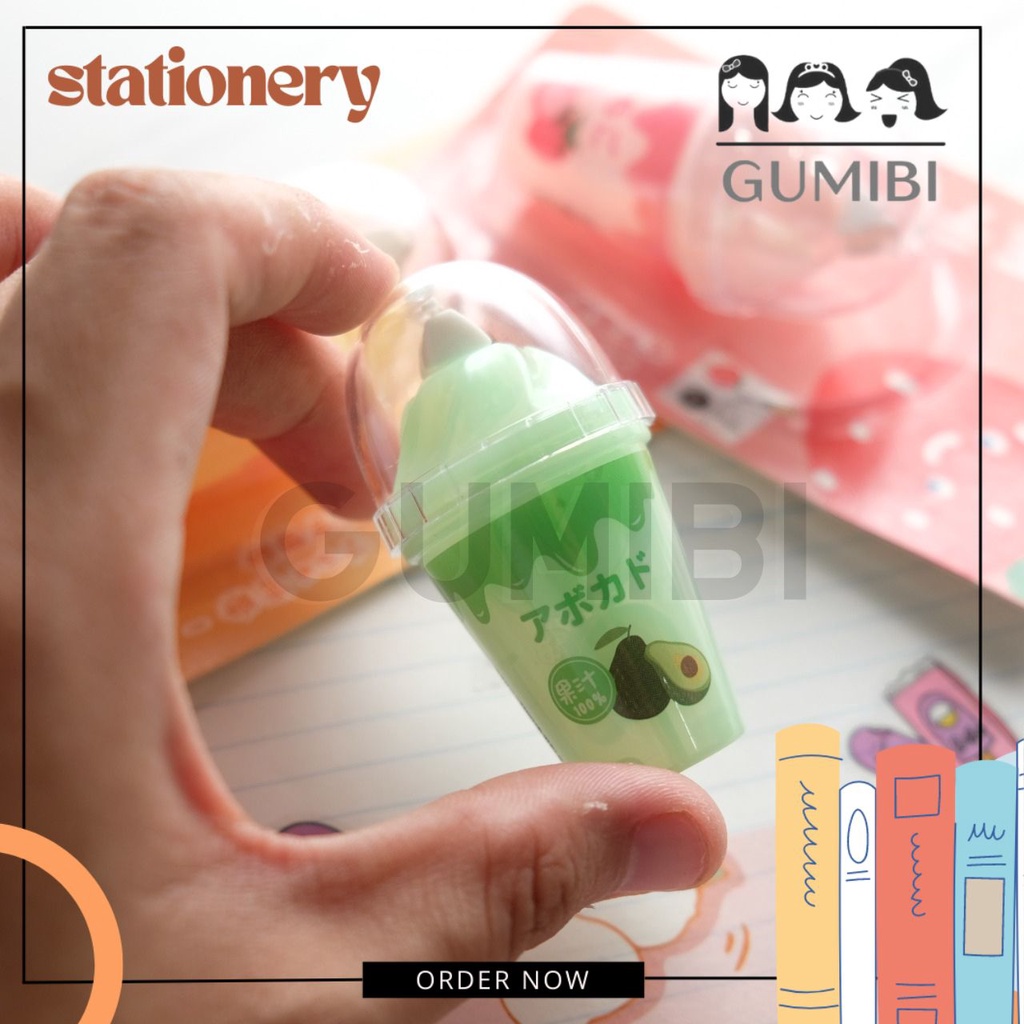 

CORRECTION TAPE SUNDAE BUAH TIP EX KERTAS LUCU IMUT PENGHAPUS PULPEN