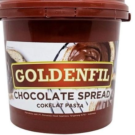 

limited Edition✔️Selai Roti Goldenfil Rasa Cokelat Choco Spread Coklat Halus 1 Kg|KD5