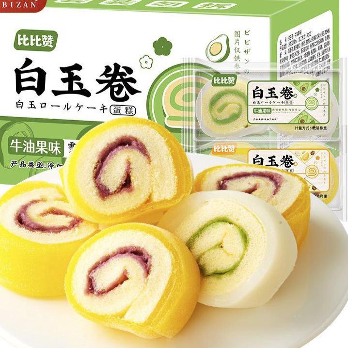 

KODEQq7Q1--(HALAL) 比比赞 白玉卷冰皮蛋糕 Bi bi Zan Snow Cake Roll