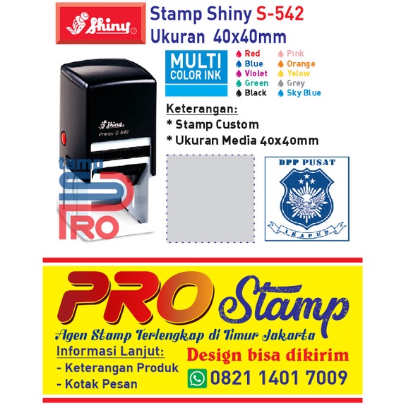 

Aman Stempel Shiny S-542 Bergaransi