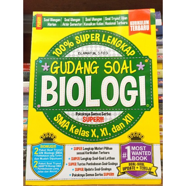 ( PROMO BUKU MURAH ORIGINAL ) BUKU LATIHAN SOAL / PELAJARAN BIOLOGI SMA / LATIHAN SOAL - SOAL / GUDA