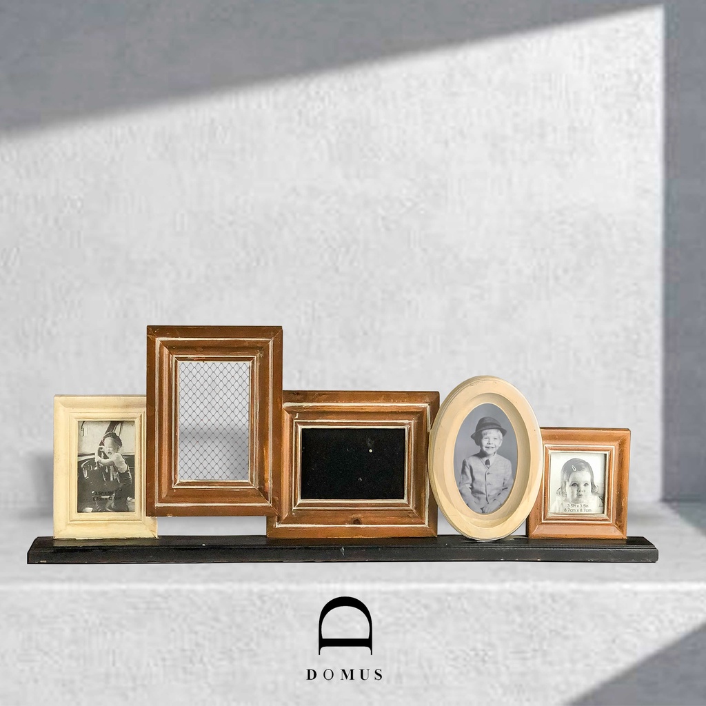 Jual PIGURA FRAME BINGKAI FOTO RUSTIC PHOTO FRAME COLLAGE W/PIN BOARD