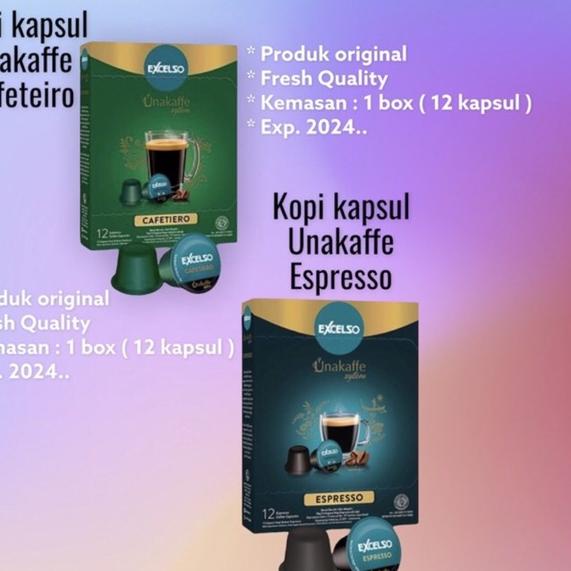 

FREE ONGKIR!Kopi kapsul Excelso Unakaffe Espresso / Cafeteiro Kapsul|KD9