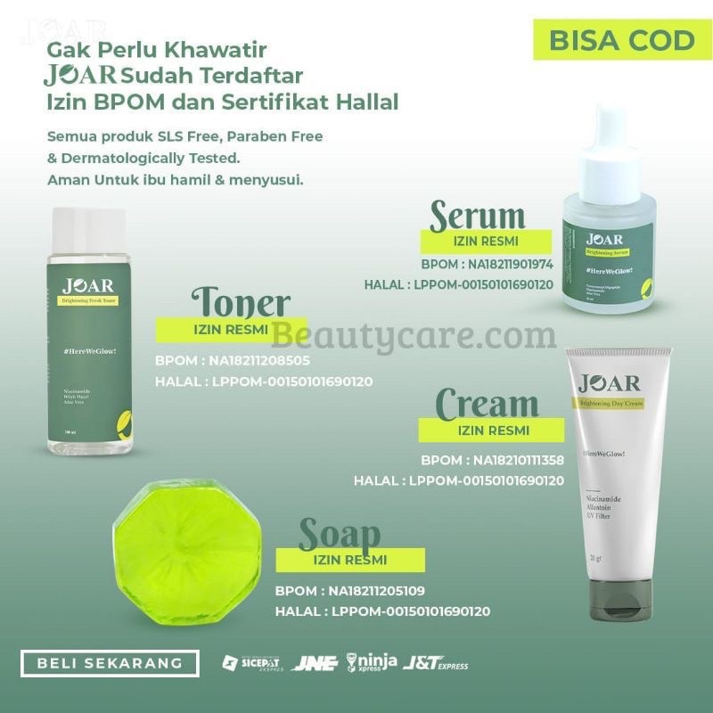 Joar Skincare Series Satuan • Travel Kit BPOM