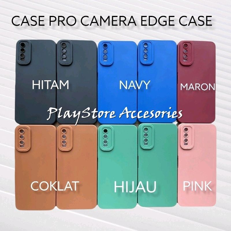 CASE VIVO Y22 / Y22S SOFTCASE PRO CAMERA - SOFTCASE PRO CAMERA MACARON 3D