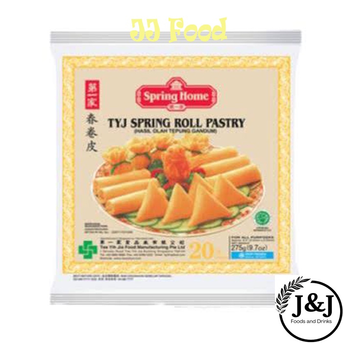 

TYJ Spring Roll Pastry (Kulit Pangsit) 8,5 inch 20 Lembar 275Gr