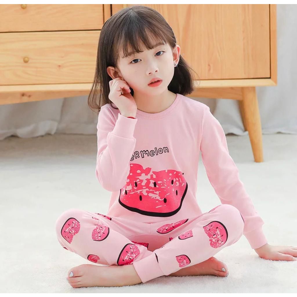 dealshop BAJU TIDUR ANAK LENGAN PANJANG UNTUK 1-10 TAHUN/STELAN ANAK LAKI LAKI/STELAN ANAK PEREMPUAN/STELAN ANAK/PIYAMA ANAK