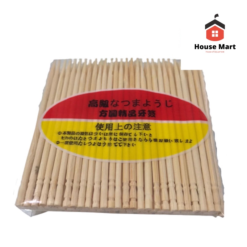Tusuk Gigi Bambu 1 Packs Isi 80pcs Good Quality