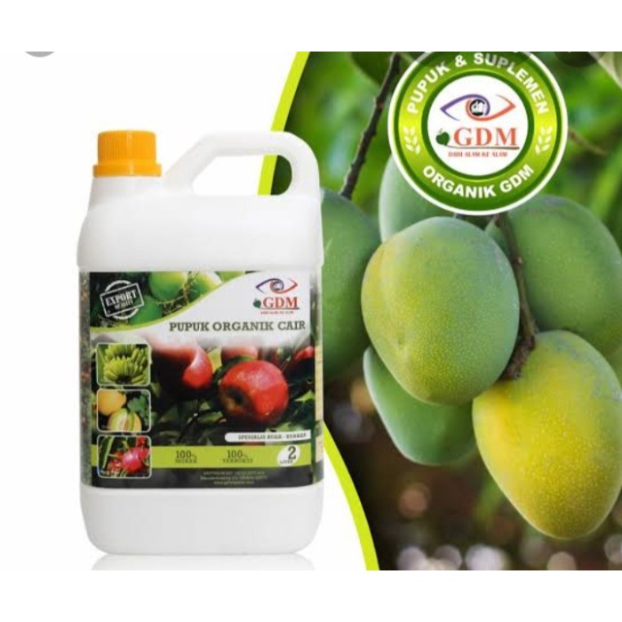 Terbaru Pupuk Organik Cair GDM Tanaman Buah - Pupuk Buah GDM 2 Liter -b=