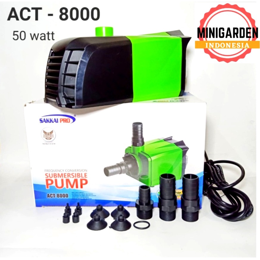 POMPA AIR CELUP KOLAM SAKKAI ACT-8000 SUBMERSIBLE PUMP HIDROPONIK