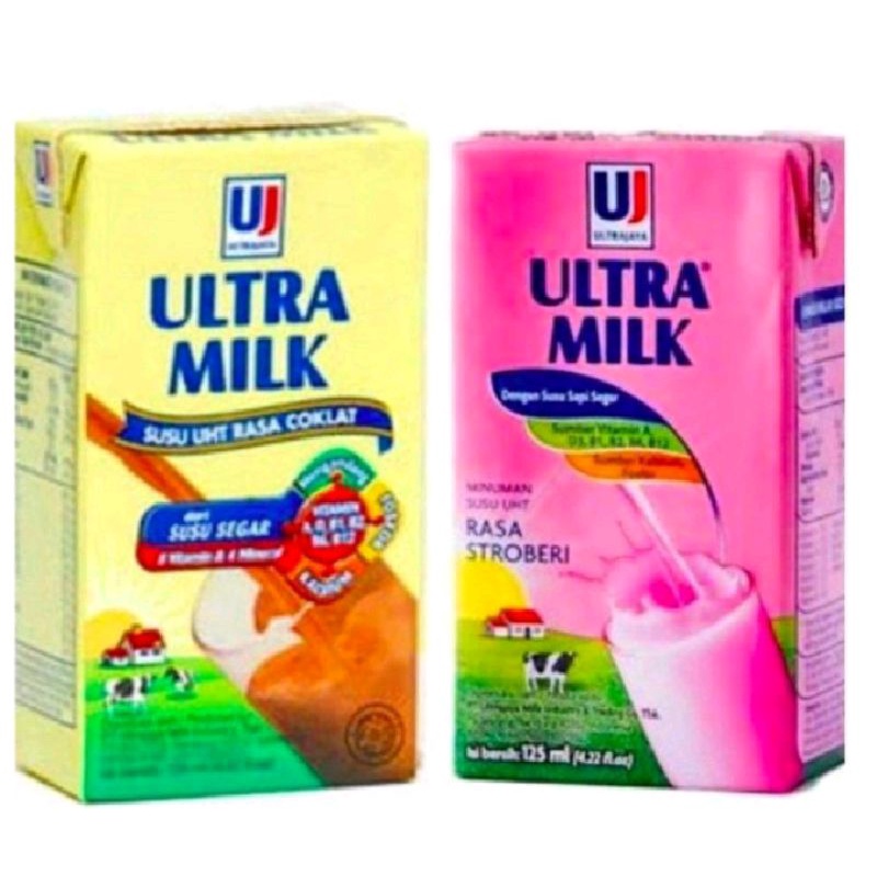 

Susu Ultra UHT dua Varian rasa 125 ml