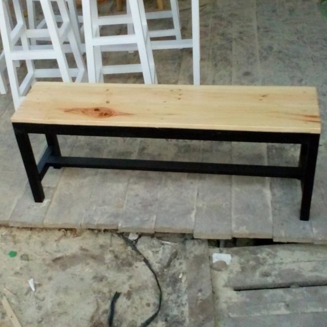 Kursi Panjang Kayu Jati Belanda / Kursi Cafe Jati Belanda / Bangku Kaf