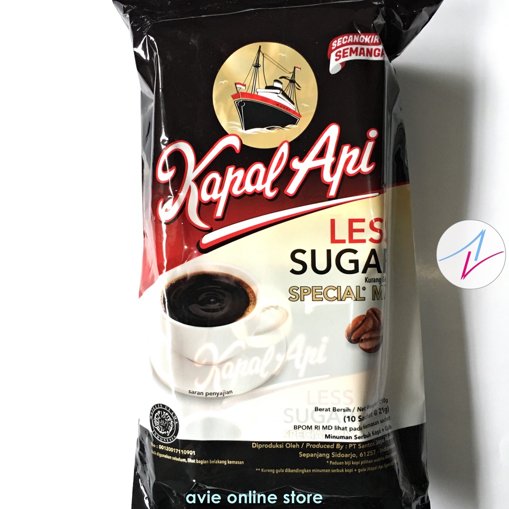 

KOPI KAPAL API SPECIAL MIX LESS SUGAR 1 PACK (10 X 21 GR)
