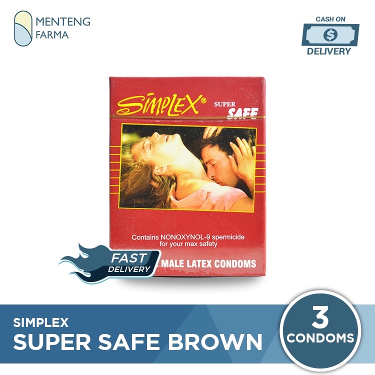 Kondom Simplex Super Safe Brown - Isi 3