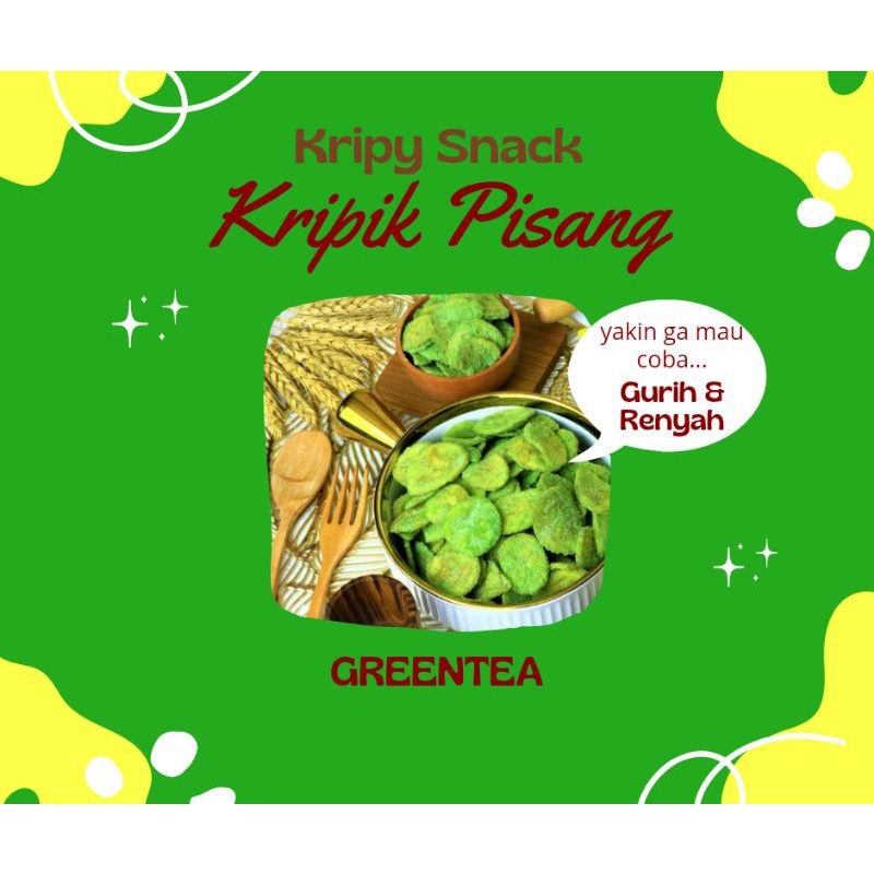 

KRIPIK PISANG GREENTEA - Kripy Snack Gurih Asoy