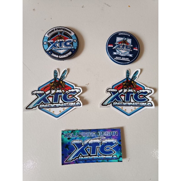 Pin peniti bros xtc stiker xtc cutting berkualitas
