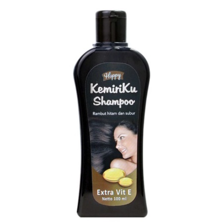 Sampo Kemiri Happy Shampoo Kemiriku Penghitam Rambut Uban Penyubur Rambut Original