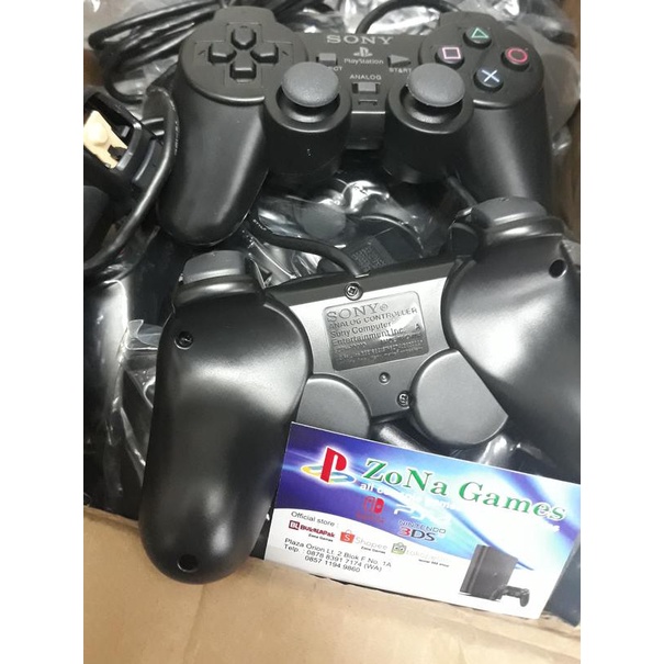 Stik PS 2 original pabrik SONY Hitam