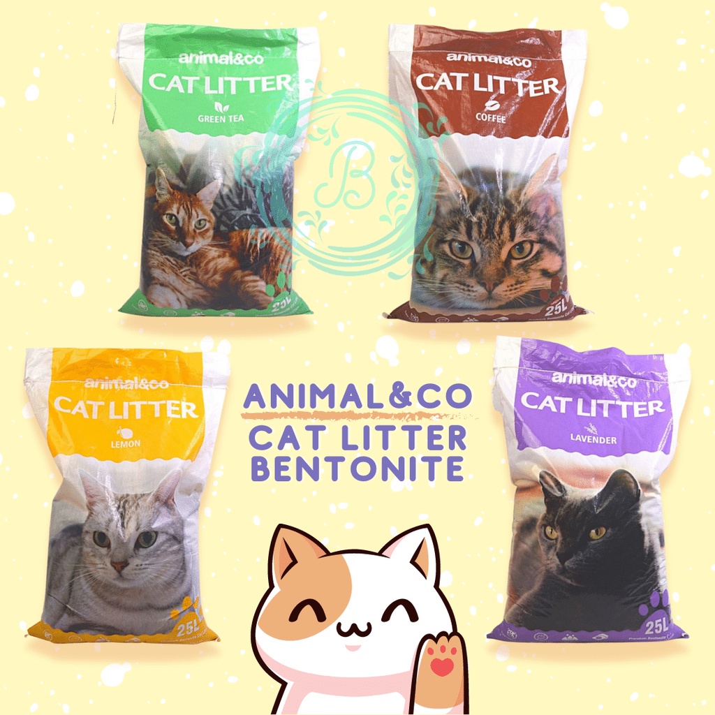 Animal&amp;Co Bentonite Cat Litter 25L Pasir Kucing Gumpal Animal Co Animalco 25 Liter