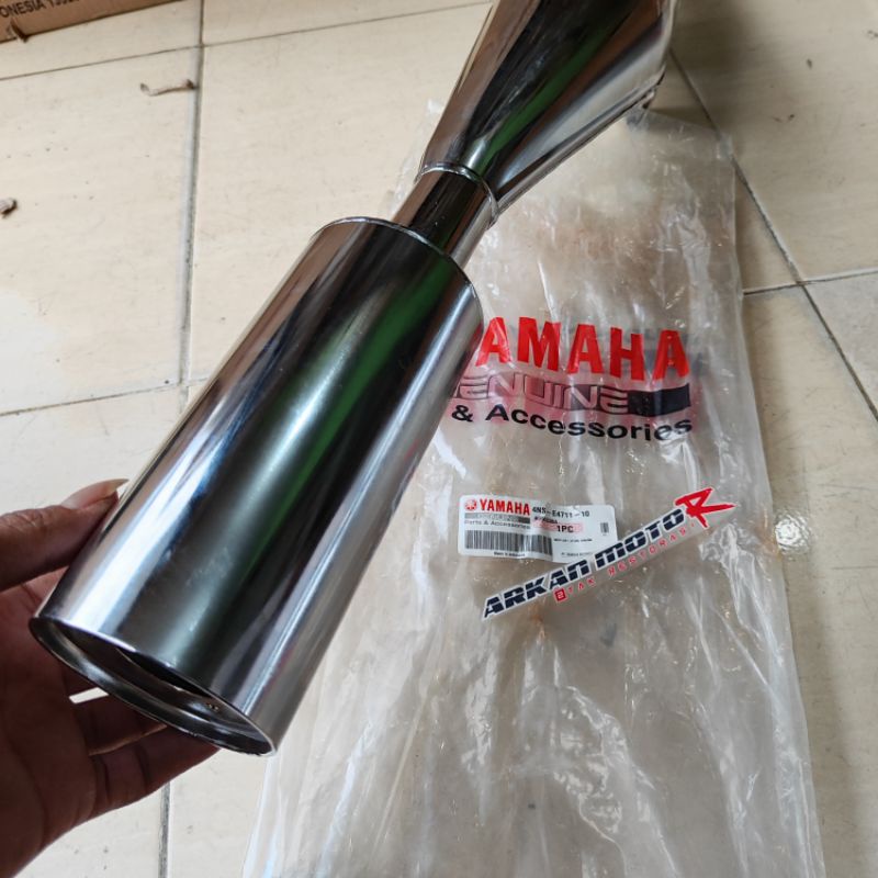 PERUT KNALPOT CHROME 4NS F1ZR FIZR FIZ R FORCE ONE ORIGINAL YAMAHA