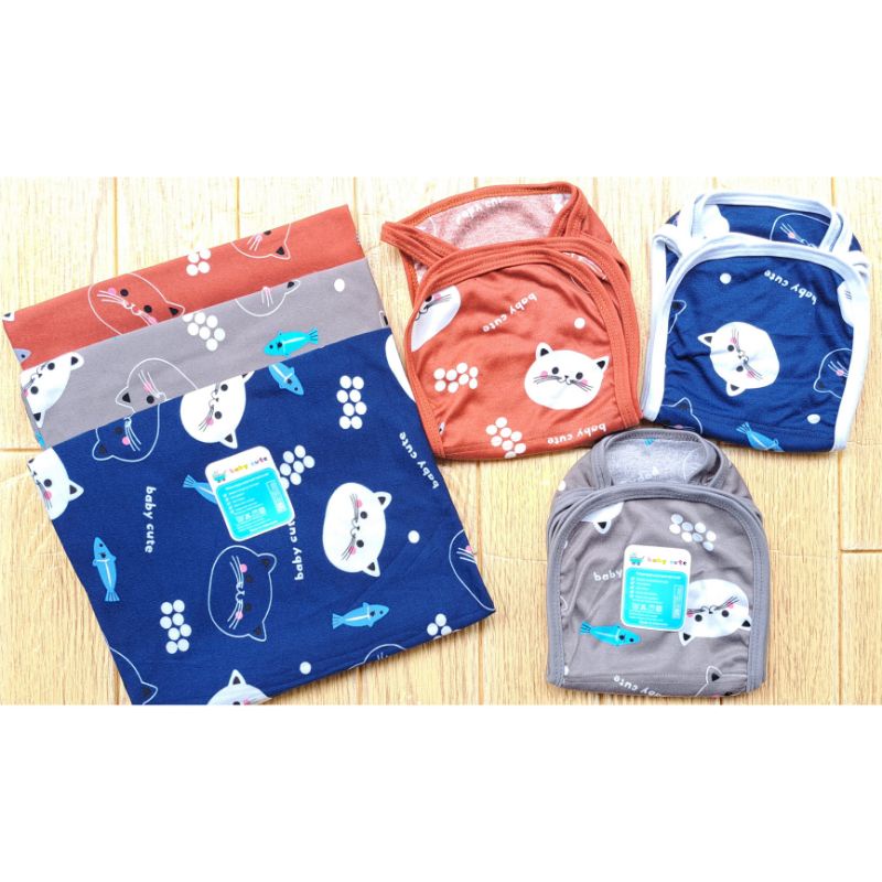 Paket Combo Super Hemat Swaddle plus Popok Babycute SNI 3 set Sale 7.7