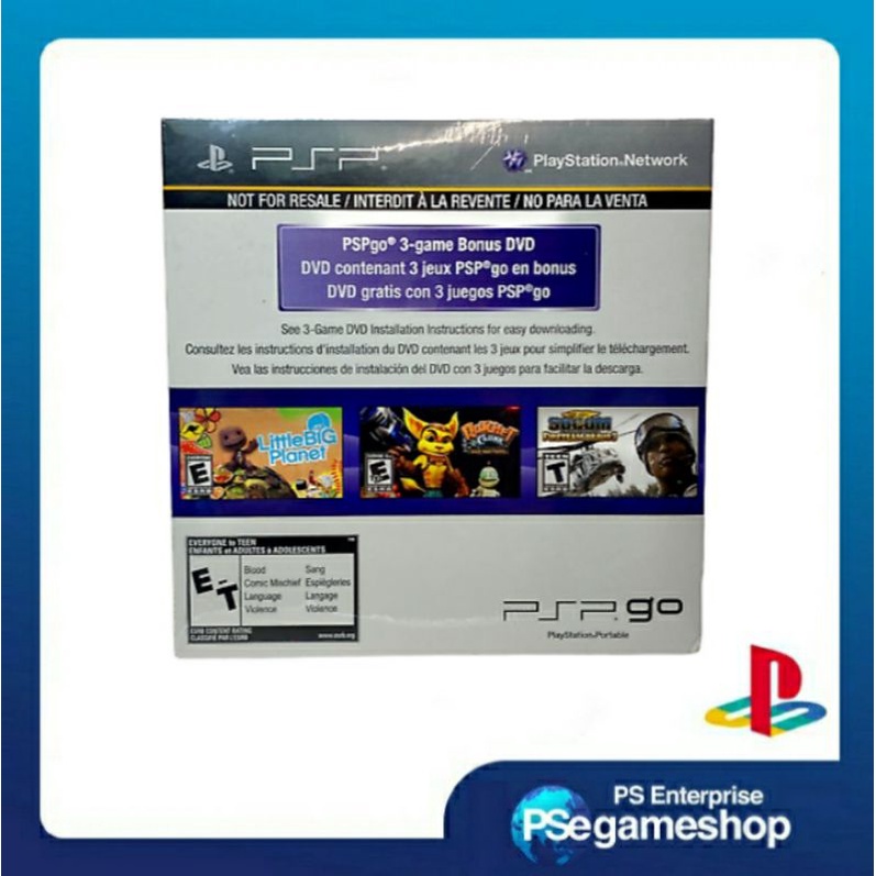 PSPgo 3 Game Bonus DVD NEW! SEALED! RARE! HTF! LittleBIG, Ratchet &amp; Clank, SOCOM