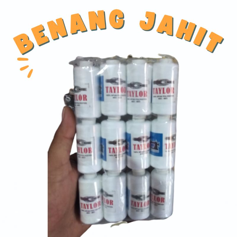 BENANG JAHIT 1 LUSIN PANJANG -+250 Yard | BENANG JAHIT MURAH