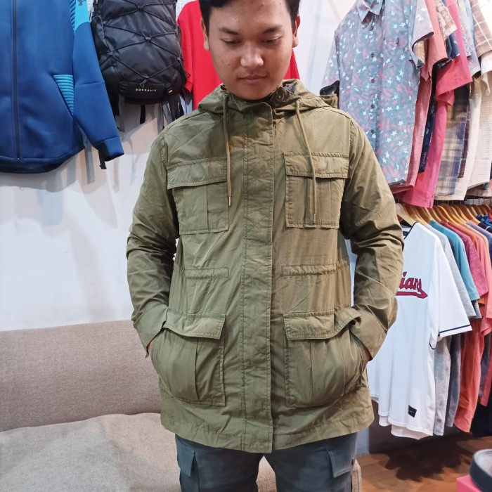 jaket parka old navy hooded Utility nylon original - S