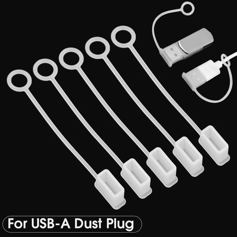 1 / 5Pcs Cover Kabel Charger USB Tipe c Anti Hilang / Debu / Air Bahan Silikon