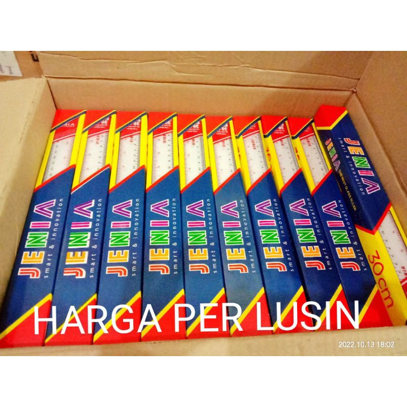 

penggaris plastik jenia 30 cm-12 pcs