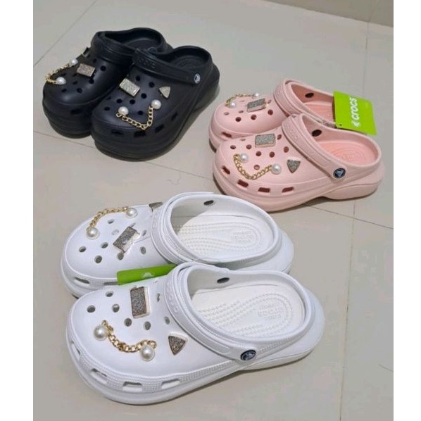 Crocs bae clog fashion / Crocs bae fashion include jibitz diamond