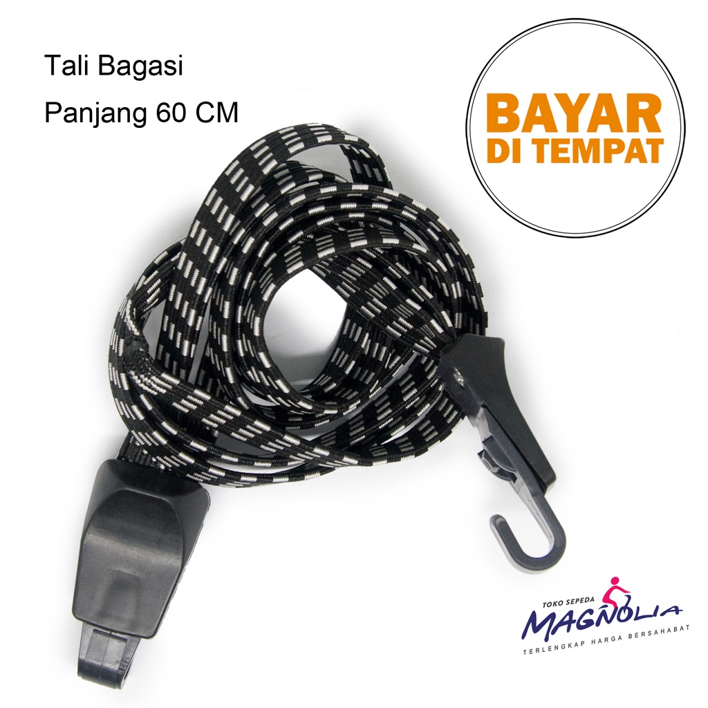Tali Elastis Pengikat Bagasi Motor Hook Plastik 60CM